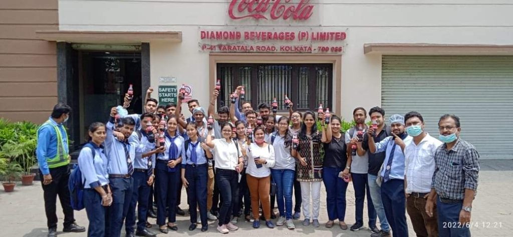 Industrial Visit at Coca Cola Factory at Taratala placement after MBA
